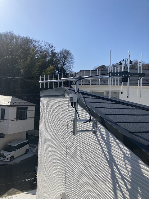 横浜市栄区笠間UHFアンテナ工事 横浜市栄区笠間UHFアンテナ工事
