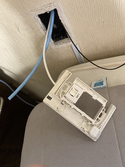 LAN配線工事cat6a