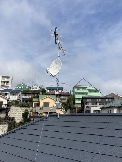 金沢区富岡西UBSアンテナ工事