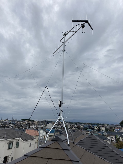 大和市福田UHFアンテナ工事