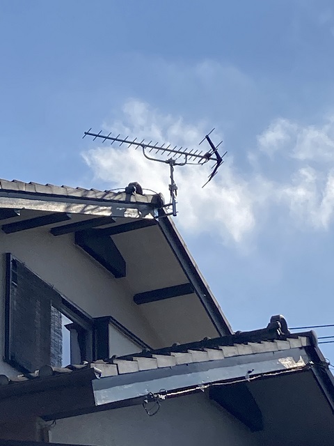 UHFアンテナサイドベース工事