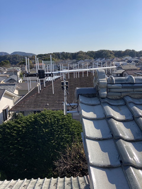 UHFアンテナ逗子局受信