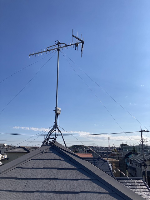UHFアンテナ施工前(垂直偏波)