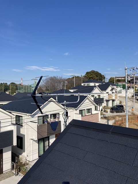 UHFアンテナ工事、横浜市緑区西八朔