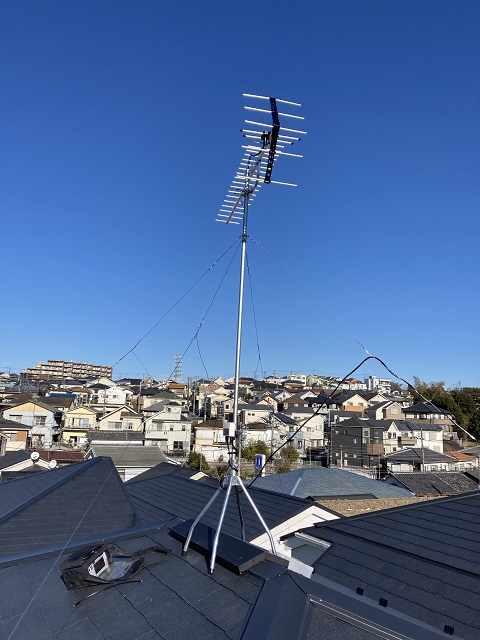 横浜市南区永田北UHFアンテナ工事