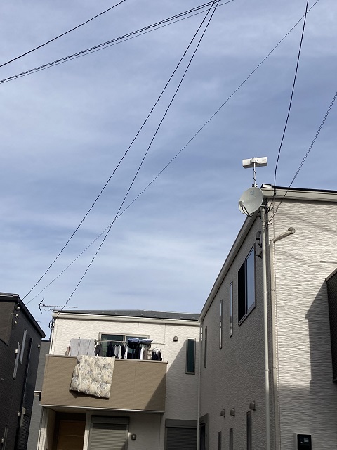 横浜市鶴見区北寺尾UBSアンテナ工事