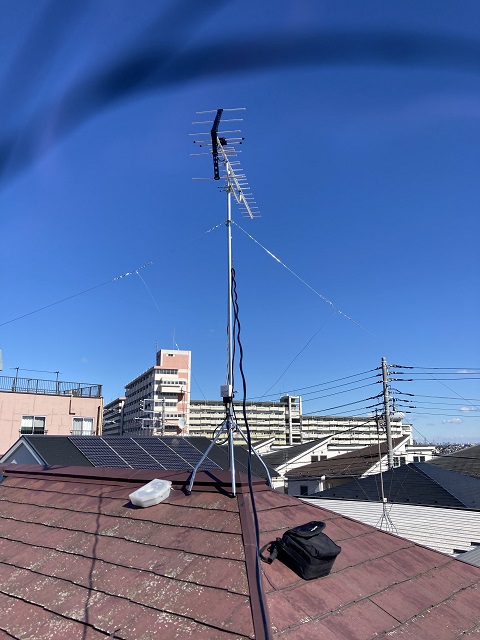 横浜市神奈川区UHFアンテナ工事