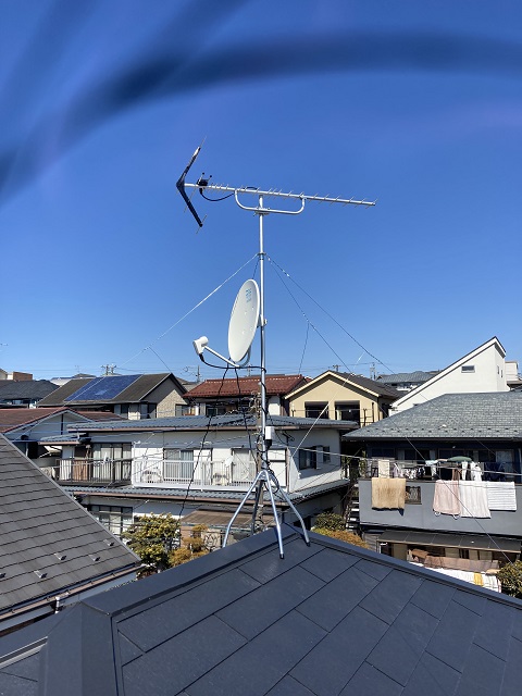 横浜市旭区UBSアンテナ工事