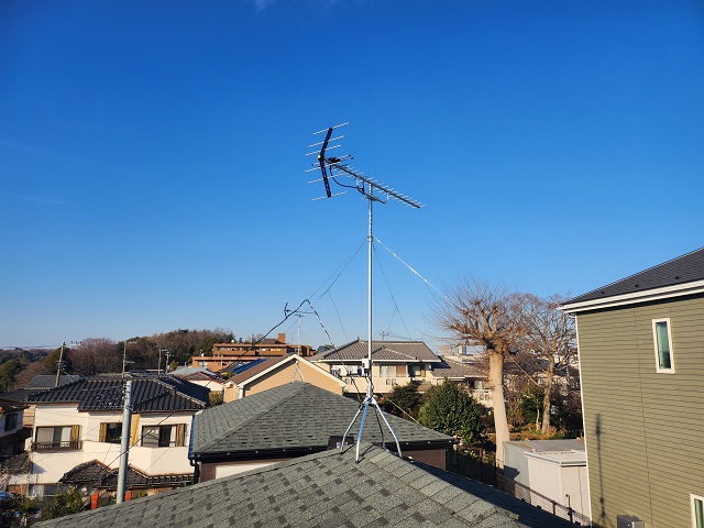 綾瀬市UHFアンテナ工事